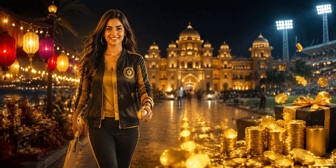 India night market showcasing cricket betting excitement